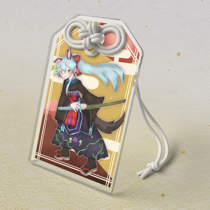 アクリルお守り - 50 × 80mm