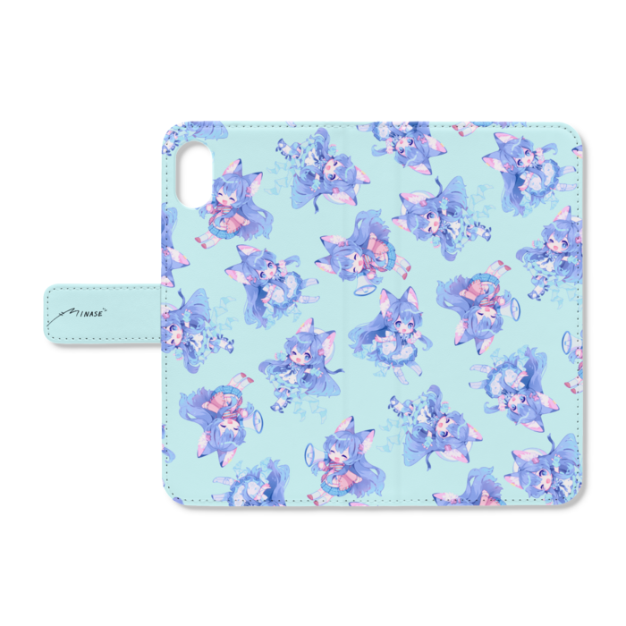 Blue - iPhone XSMax - ストラップ穴 なし