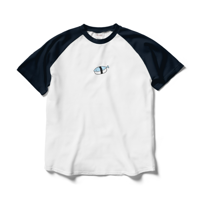 L - ホワイト×ネイビー