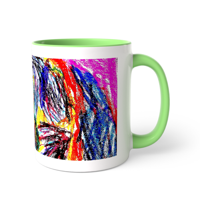 ツートンカラーマグカップ - 直径 8.2cm / 高さ 9.5cm