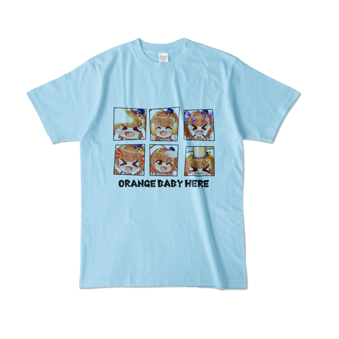 カラーTシャツ - L - ライトブルー (淡色)