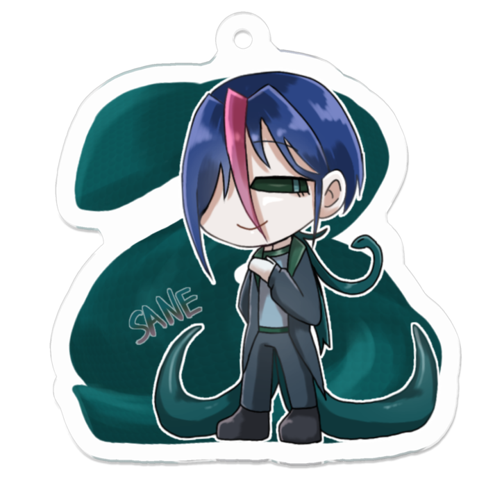 アクリルキーホルダー（コーティング） - 50 x 50 (mm)