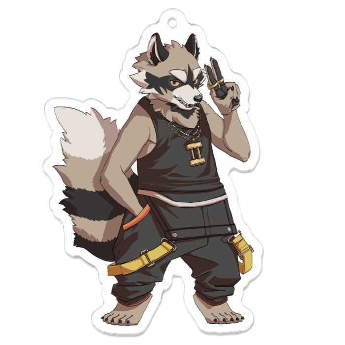 アクリルキーホルダー（コーティング） - 70 x 70 (mm)