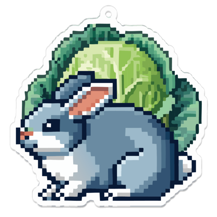 アクリルキーホルダー - 70 x 70 (mm)