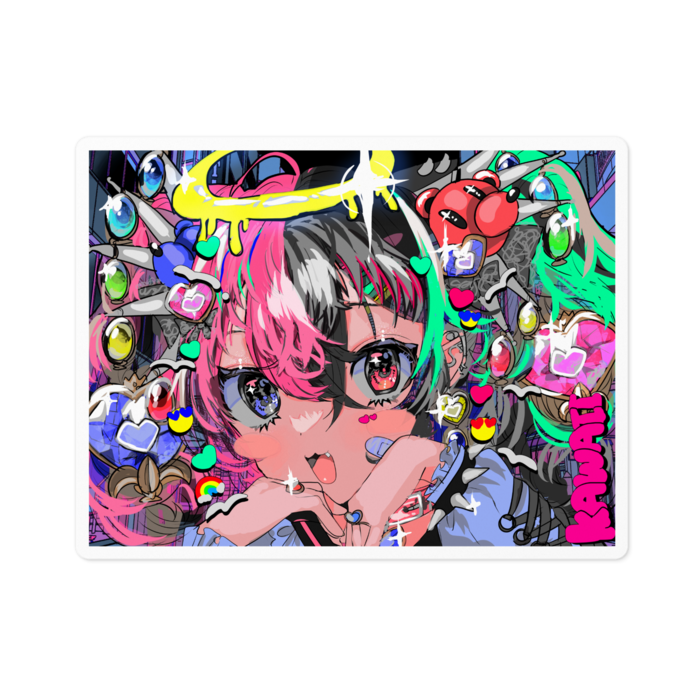 ステッカー - 100 x 100 (mm)