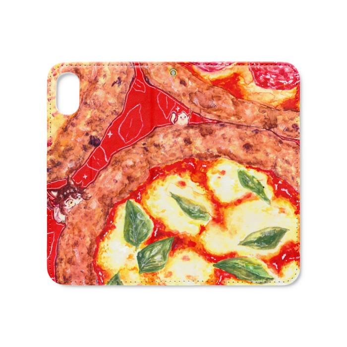 手帳型iPhoneケース（ベルトなし） - iPhone XS / X - ストラップ穴 あり
