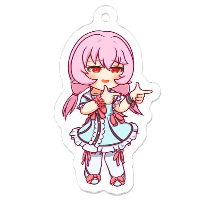 SDダブル指差し　アクキー　ちっちゃサイズ