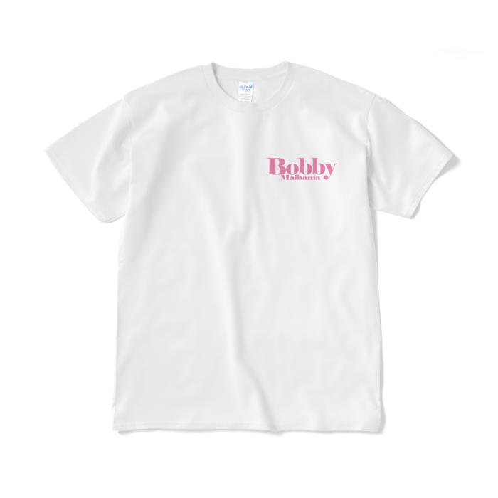 BobbyのTシャツ（ワンポイントロゴ・ピーチ） - XL