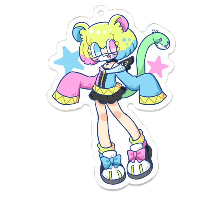 アクリルキーホルダー - 70 x 70 (mm)