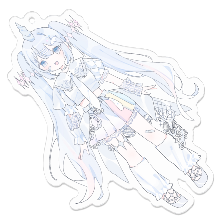 アクリルキーホルダー - 70 x 70 (mm)