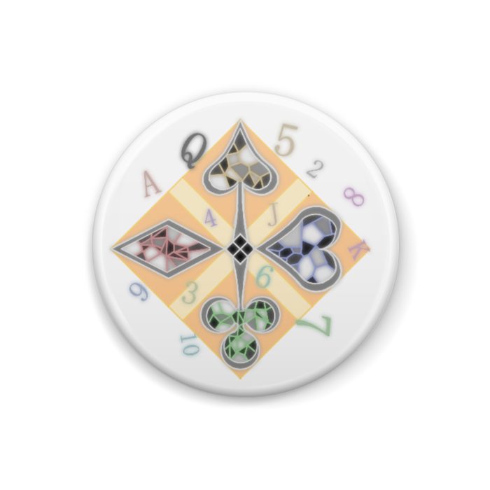 トランプ缶バッチ Digigigabitのgood V Booth Booth