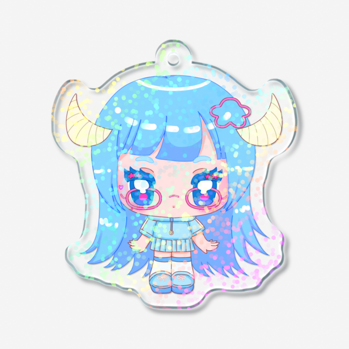 ホログラムアクリルキーホルダー - 50 × 50mm