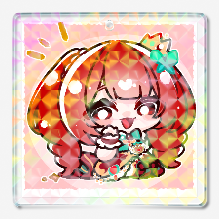 むしゃだむホログラムアクリルキーホルダー ｢Hello！｣