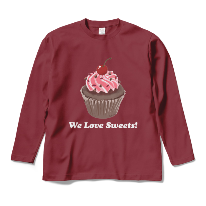 ロングスリーブTシャツ - M - バーガンディ