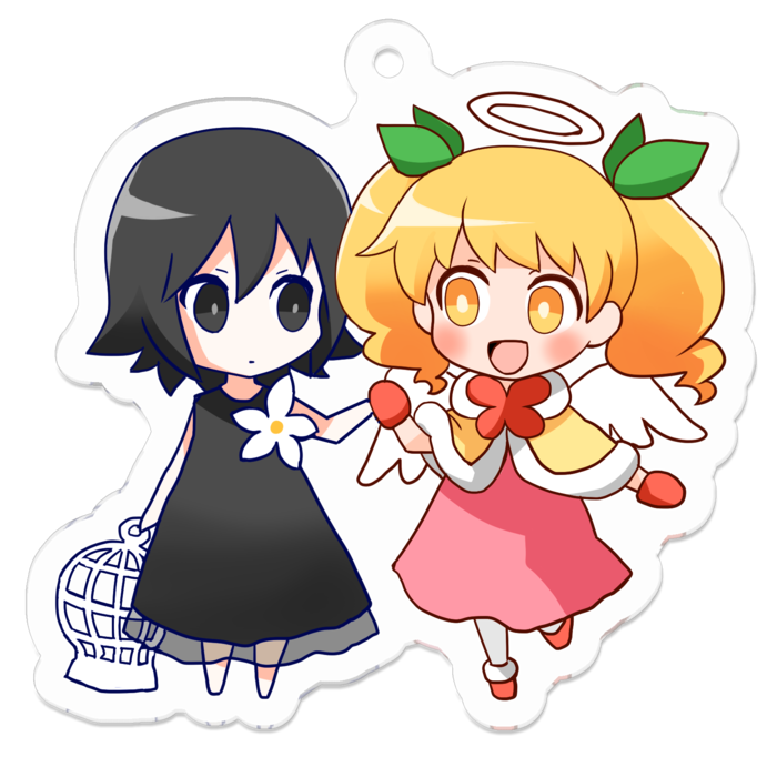 アクリルキーホルダー(コーティング) - 50 x 50 (mm)