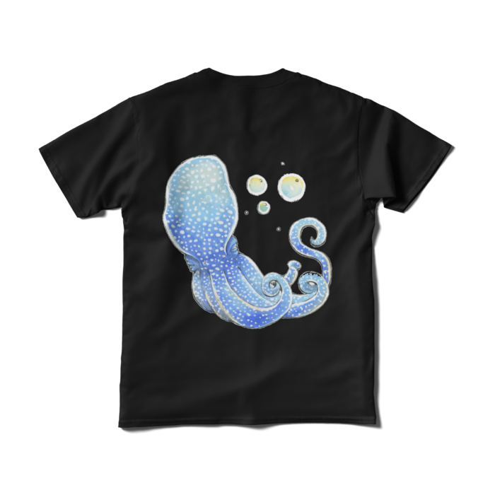 Tシャツ（短納期） - S - ブラック　青蛸