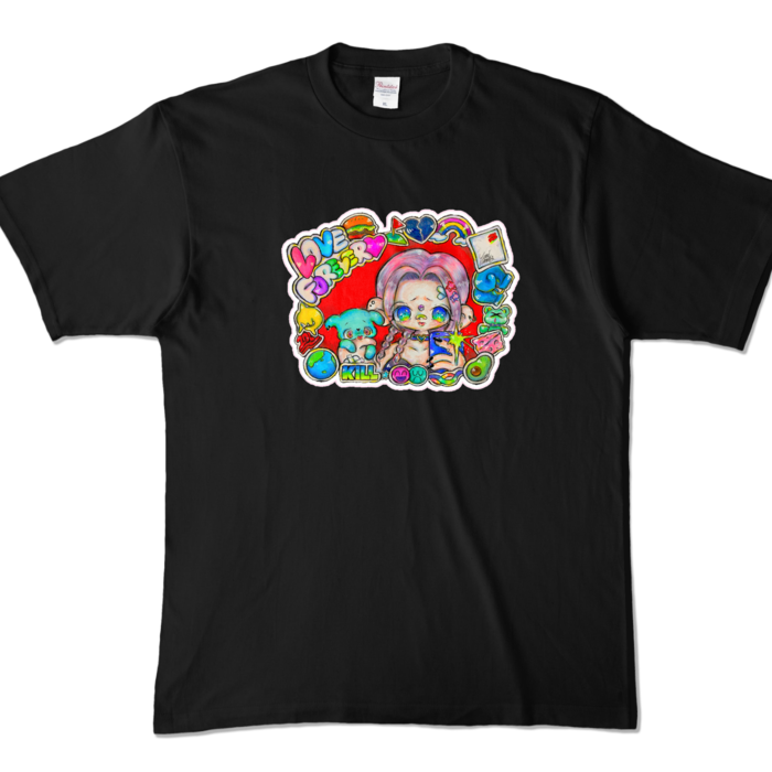 カラーTシャツ - XL - ブラック (濃色)