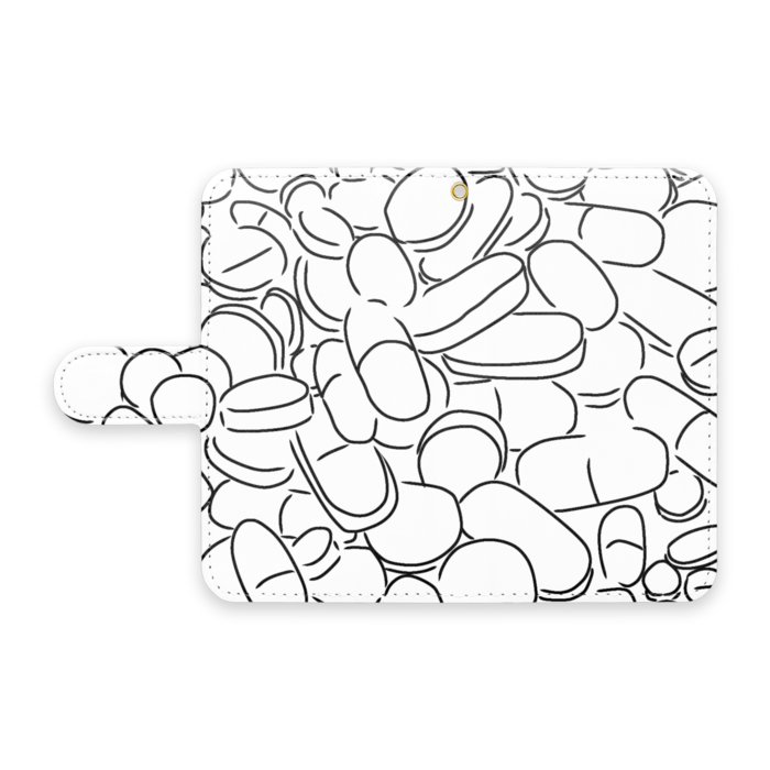 手帳型Androidケース - S - ストラップ穴 あり