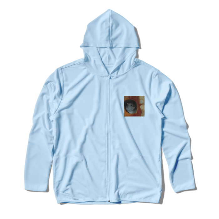 ジップパーカー - L - ライトブルー