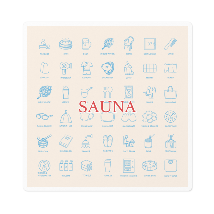 ステッカー - 100 x 100 (mm)