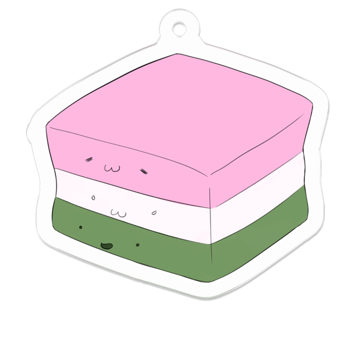 アクリルキーホルダー - 50 x 50 (mm)