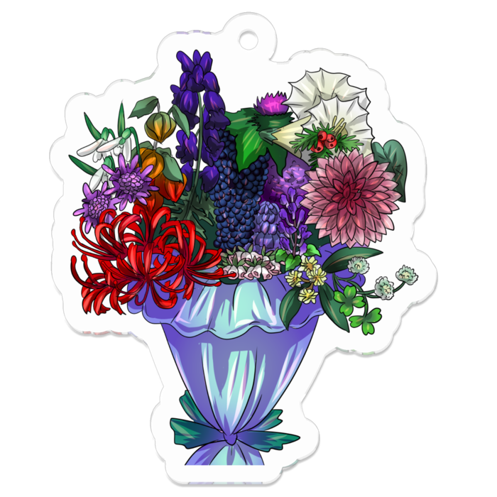 アクリルキーホルダー - 50 x 50 (mm)