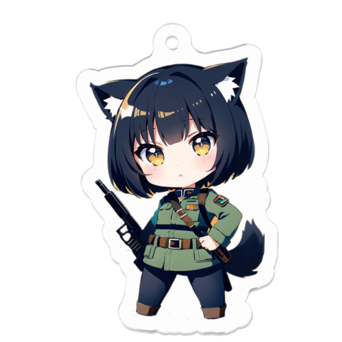 アクリルキーホルダー - 50 x 50 (mm)