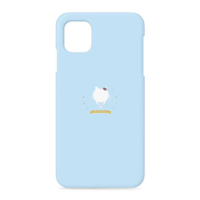 【水色×ロゴモチーフ】iPhoneケース - iPhone 11 - 側面あり