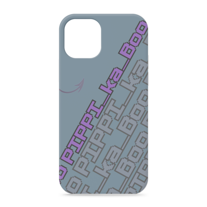 【青】iPhone12 / 12 Pro - 正面印刷のみ