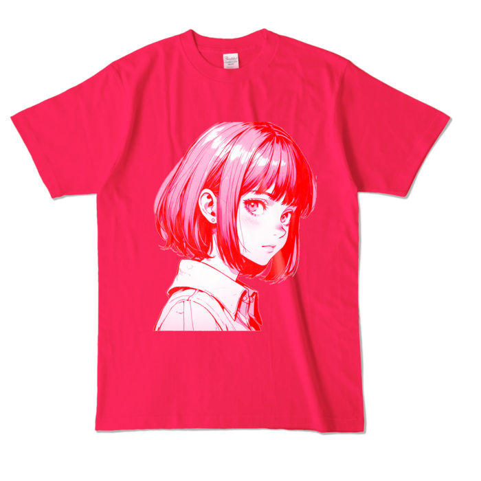 カラーTシャツ - L - ホットピンク (濃色)