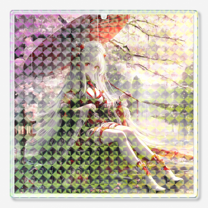 ホログラムアクリルキーホルダー - 100 × 100mm(1)