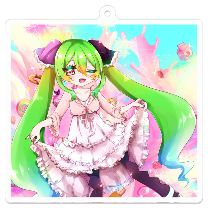 アクリルキーホルダー - 70 x 70 (mm)