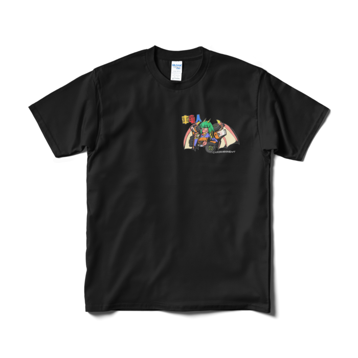 Tシャツ（プリント小） - M - ブラック