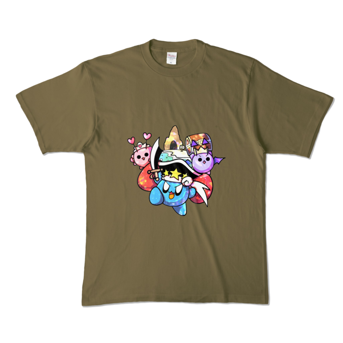 カラーTシャツ - XL - オリーブ (濃色)