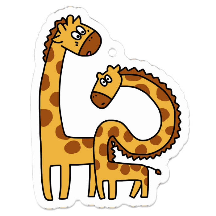 アクリルキーホルダー - 50 x 50 (mm)