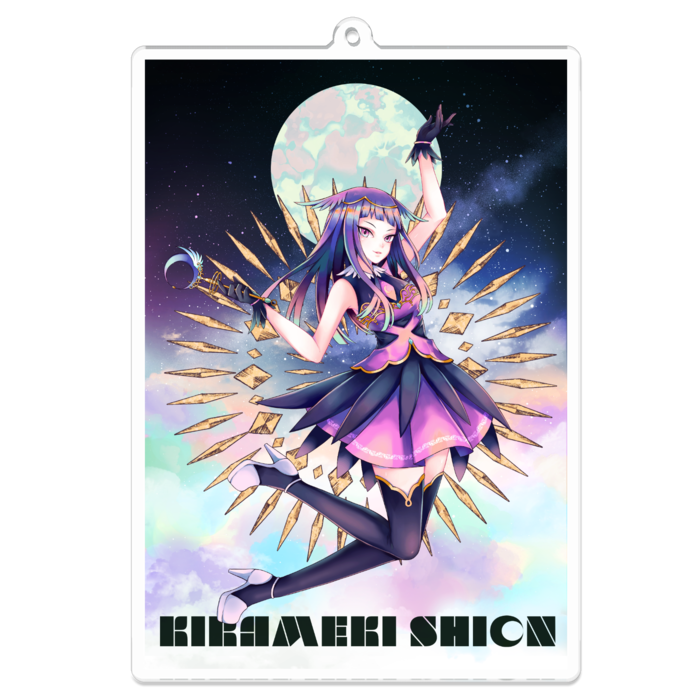 アクリルキーホルダー（コーティング） - 100 x 100 (mm)