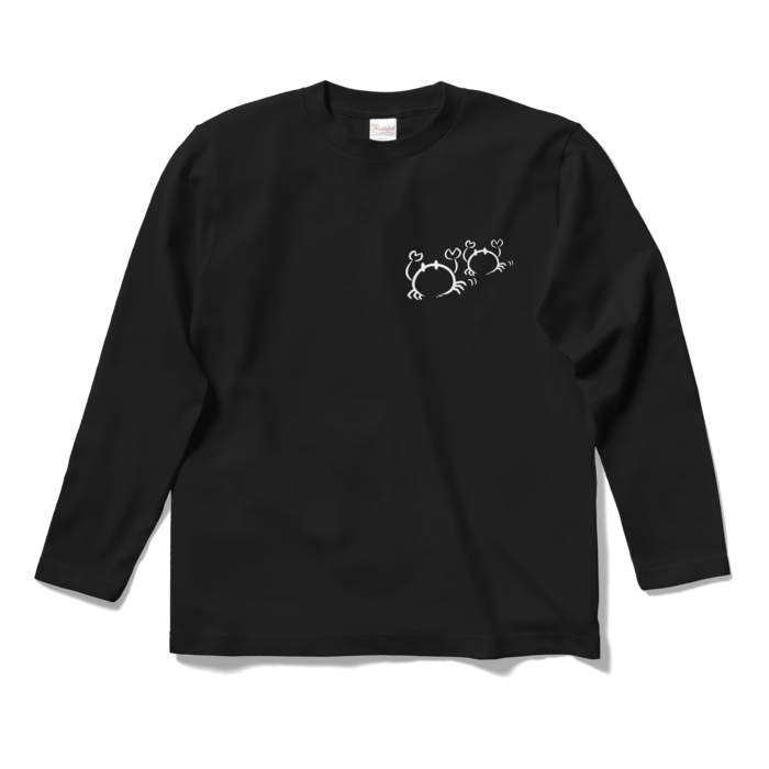 🦀🦀...（黒ロングT） - S - ブラック