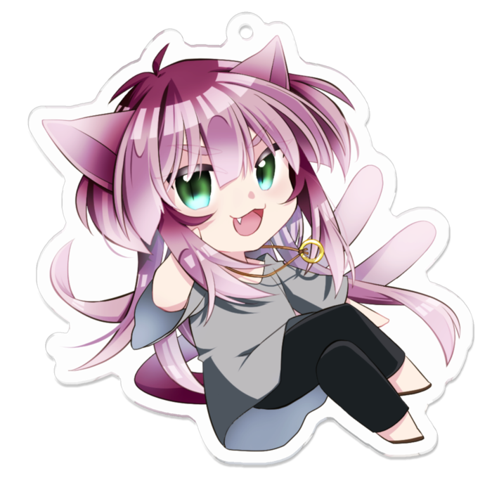 アクリルキーホルダー（コーティング） - 70 x 70 (mm)