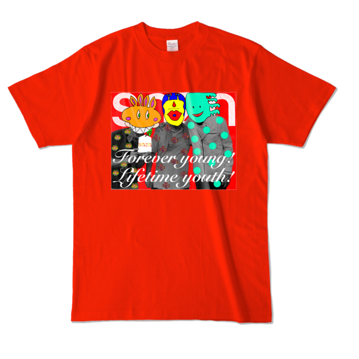 カラーTシャツ - L - レッド (濃色)