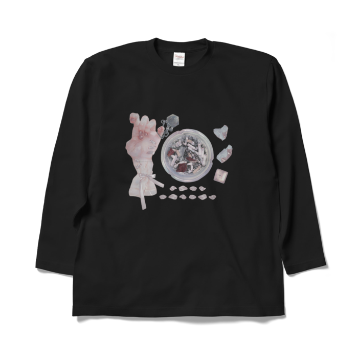 ロングスリーブTシャツ - XL - ブラック