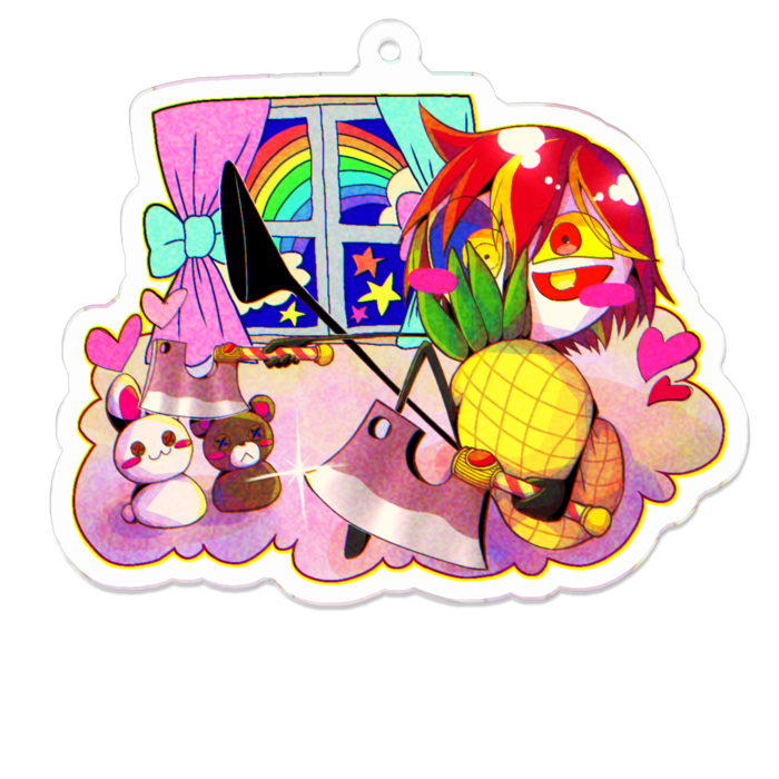 アクリルキーホルダー - 70 x 70 (mm)