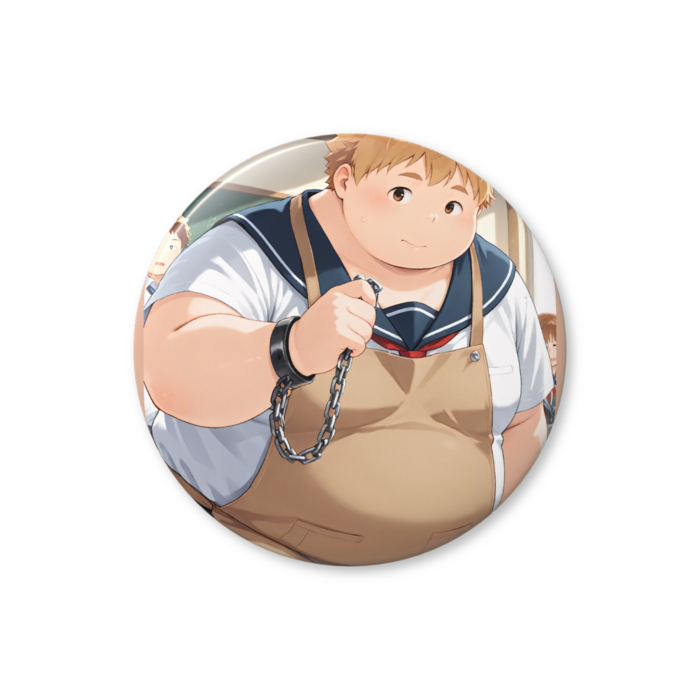 【缶バッジ(バリュー)】キャメル(エプロン) 32mm
