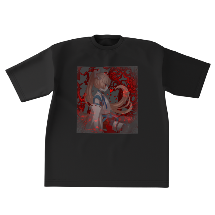 ビッグシルエットTシャツ - XL - ブラック