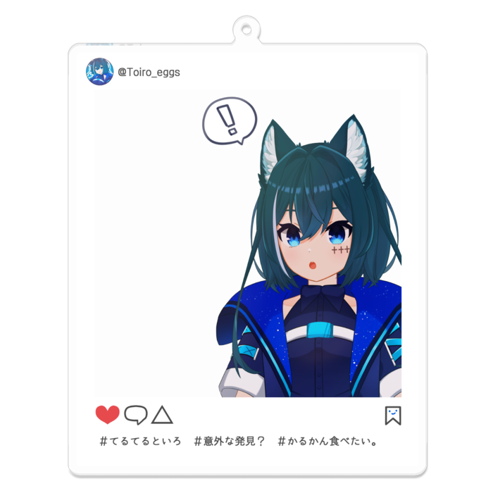 アクリルキーホルダー - 100 x 100 (mm)