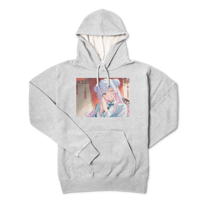 パーカー - L - 杢グレー