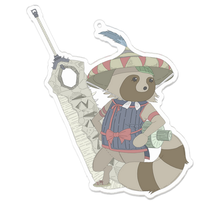 アクリルキーホルダー(コーティング) - 100 x 100 (mm)