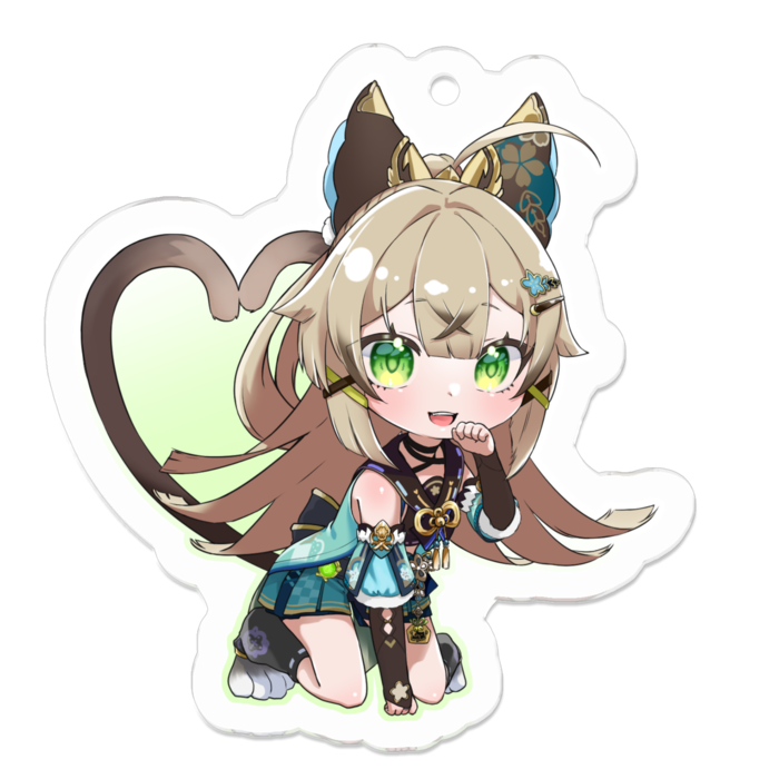 アクリルキーホルダー（コーティング） - 50 x 50 (mm)