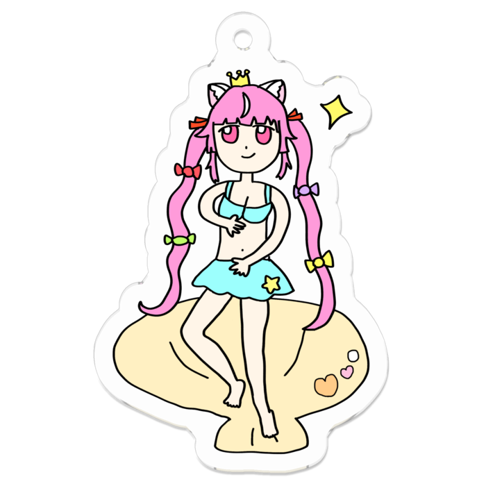 アクリルキーホルダー - 50 x 50 (mm)