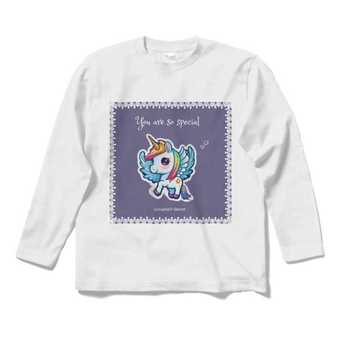 ユニコーンロングスリーブTシャツ - S - ホワイト