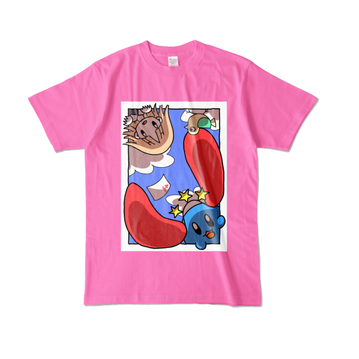 カラーTシャツ - L - ピンク (濃色)